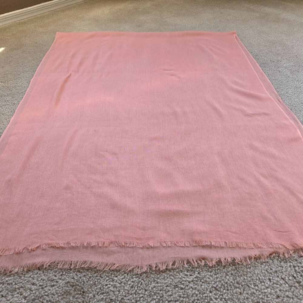 J. Crew Lightweight Silky Soft Scarf Pink - Picture 9 of 13